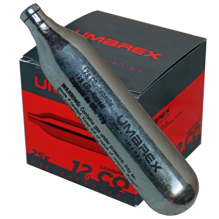 Umarex 12g CO2 filling capsules for air weapons 25 pack